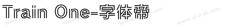 Train One字体转换
